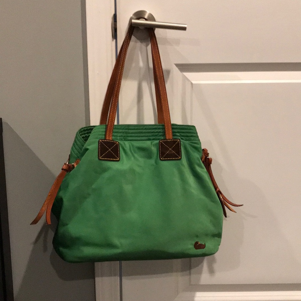 Green Dooney and Bourke with yellow lining